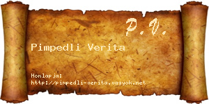 Pimpedli Verita névjegykártya